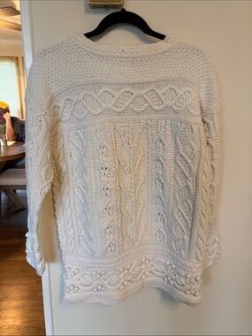 Classic Cable Knit Women’s Sweater - Cotton Ginny size M